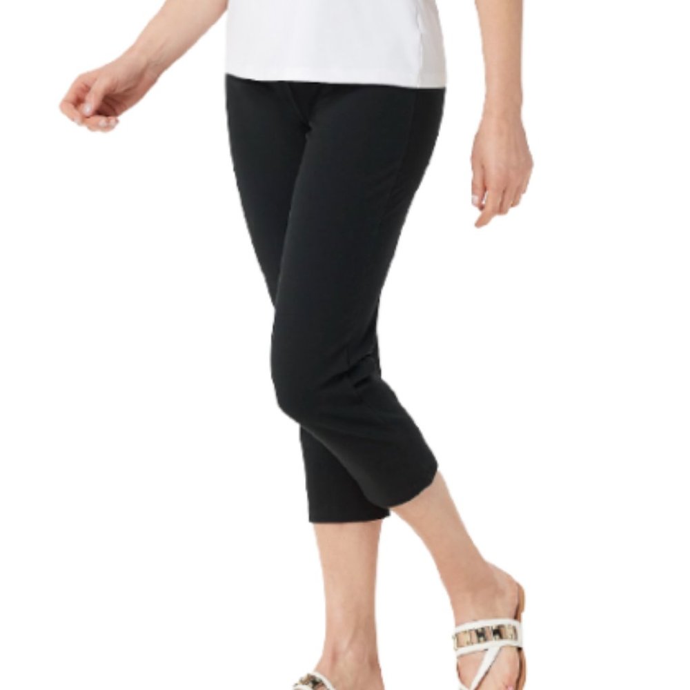 NWT WOMEN W/CONTROL TUSHY‎ LIFTER TUMMY CONTROL CROP PANTS XXS